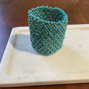 Stretch Beaded Cuff Bracelet